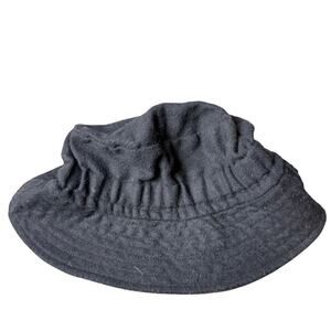 Deborah Rhodes For Bloomingdales Bucket Hat Black Wool Blend